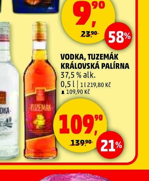 VODKA, TUZEMÁK KRÁLOVSKÁ PALÍRNA
