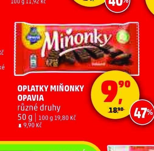 OPLATKY MIŇONKY OPAVIA
