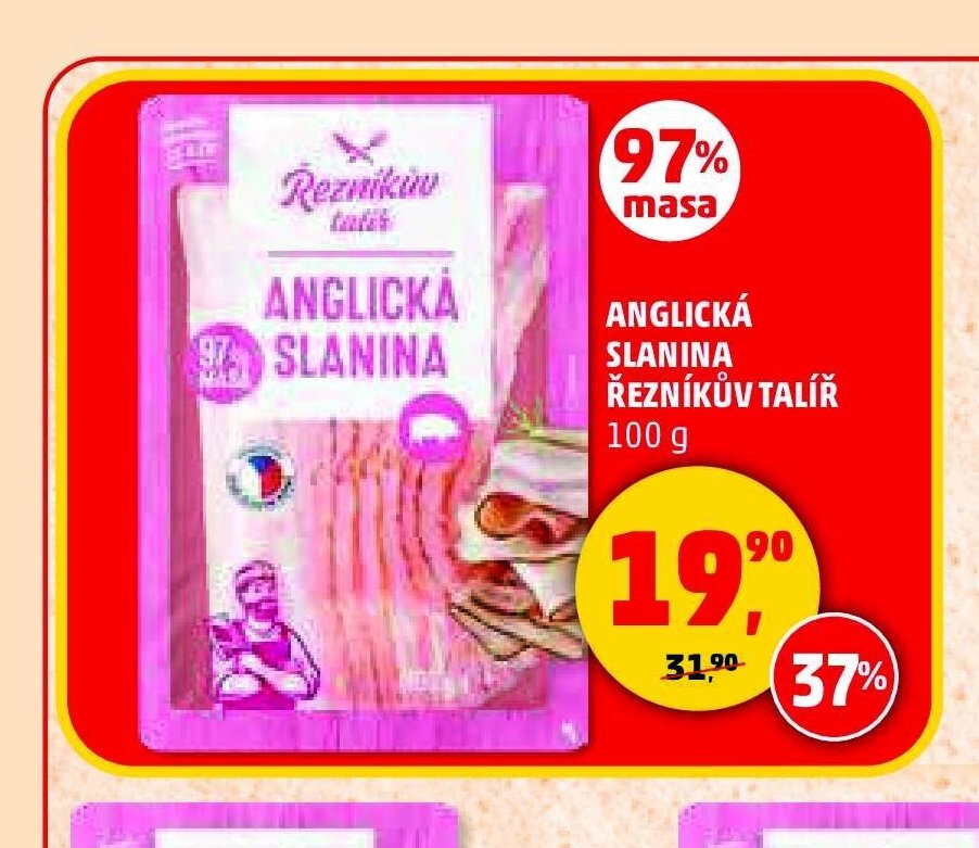 ANGLICKÁ SLANINA ŘEZNÍKŮV TALÍŘ 100 g