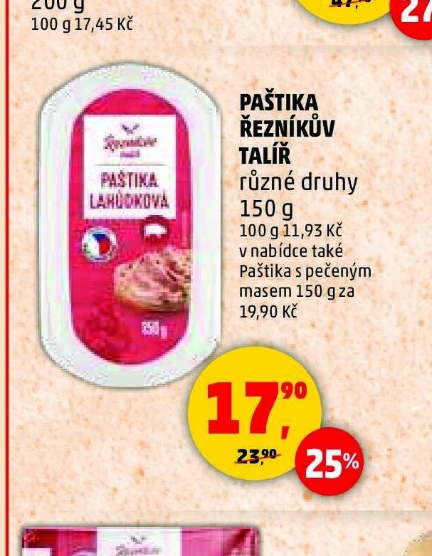 PAŠTIKA ŘEZNÍKŮV TALÍŘ