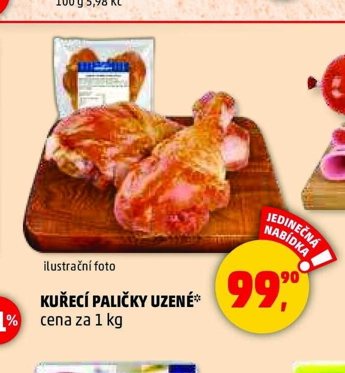 KUŘECÍ PALIČKY UZENÉ