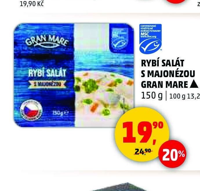 Rybí salát s majonézou Gran Mare