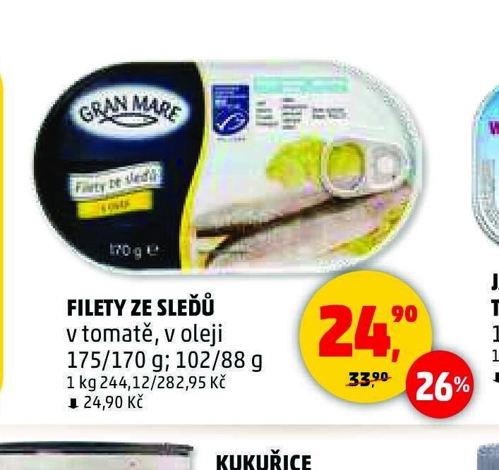 FILETY ZE SLEDĚ GRAN MARE 170 g