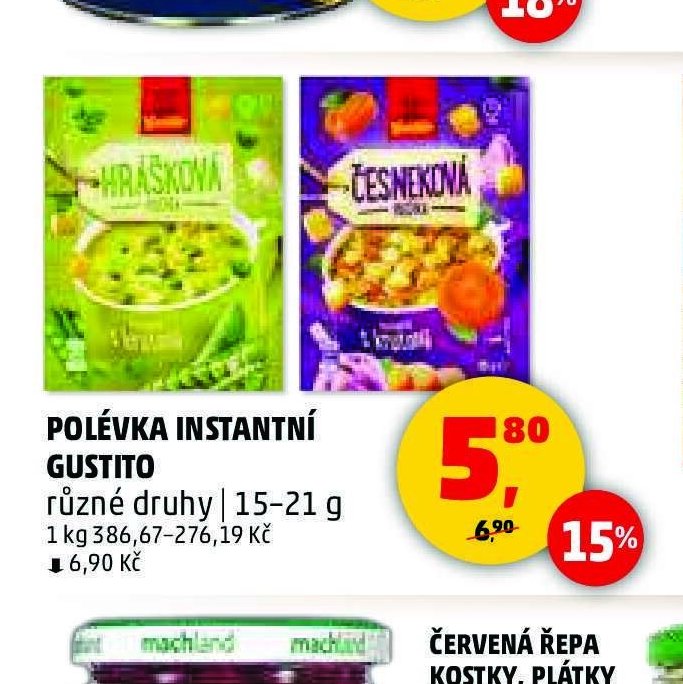 POLÉVKA INSTANTNÍ GUSTITO 15-21 g