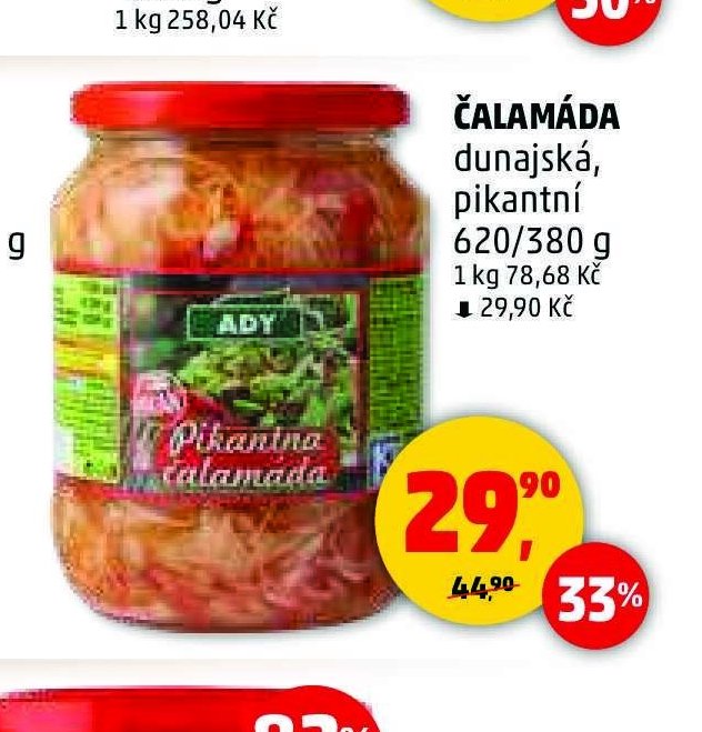 ČALAMÁDA DUNAJSKÁ, PIKANTNÍ 620/380 g