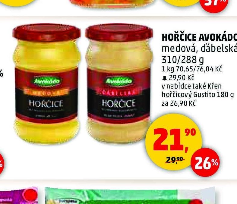 HOŘČICE AVOKÁDO 310/288 g
