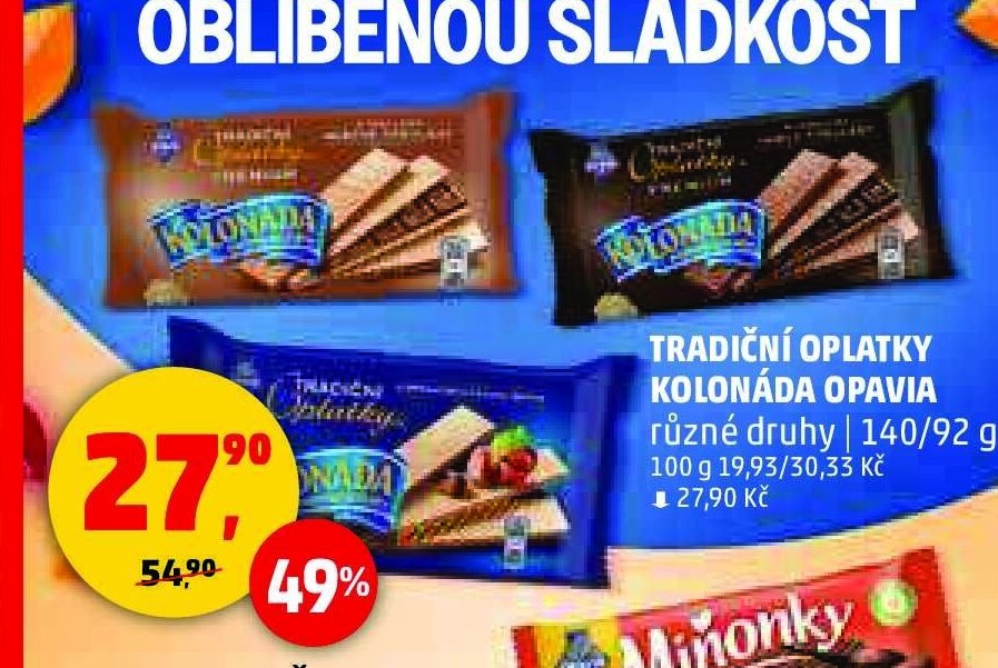 Tradiční oplatky Kolonáda Opavia