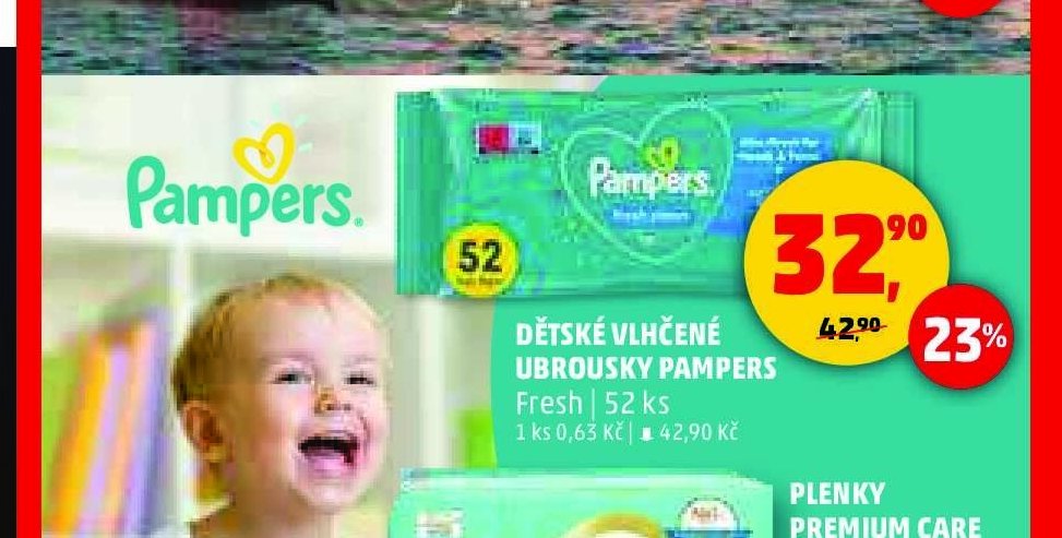 Dětské vlhčené ubrousky Pampers