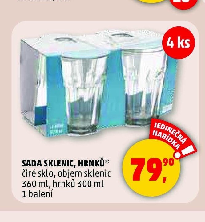 SADA SKLENIC, HRNKŮ