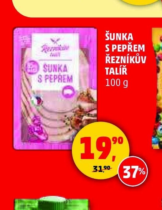 ŠUNKA S PEPŘEM ŘEZNÍKŮV TALÍŘ