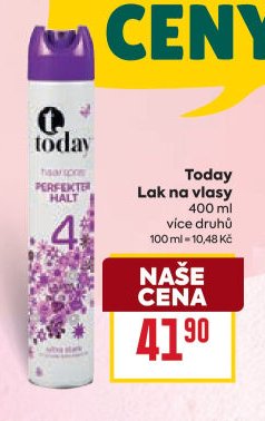 Today Lak na vlasy 400 ml