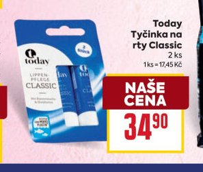 Today Tyčinka na rty Classic 2 ks