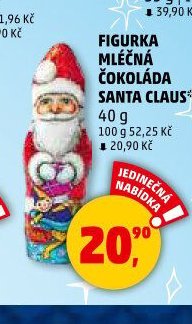 Figurka mléčná čokoláda Santa Claus
