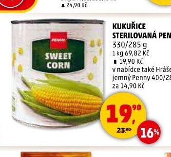 KUKUŘICE STERILOVANÁ PENNY