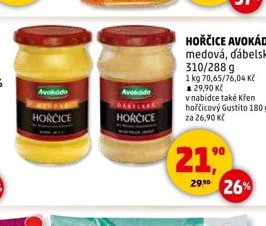 HOŘČICE AVOKÁDO