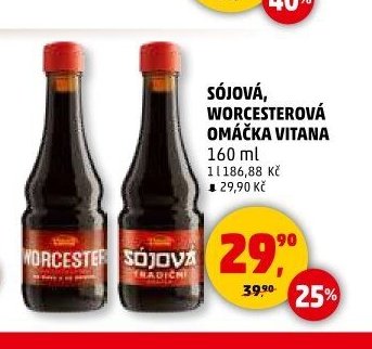 SÓJOVÁ, WORCSTEROVÁ OMÁČKA VITANA 160ml