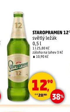 STAROPRAMEN 12° světlý ležák 0,5 l