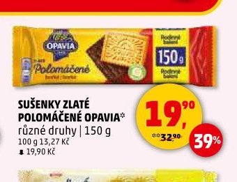Sušenky Zlaté Polomáčené Opavia