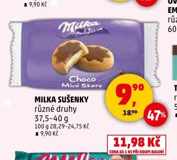 Milka sušenky