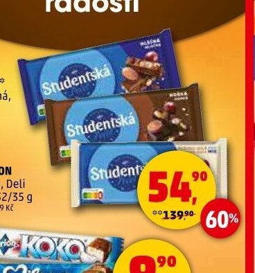 Čokoláda Studentská pečeť Orion