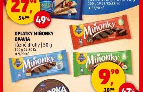 Oplatky Miňonky Opavia