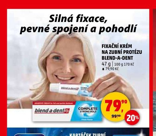 Fixační krém na zubní protézu Blend-a-dent