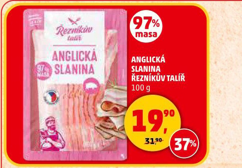 Anglická slanina Řezníkův talíř