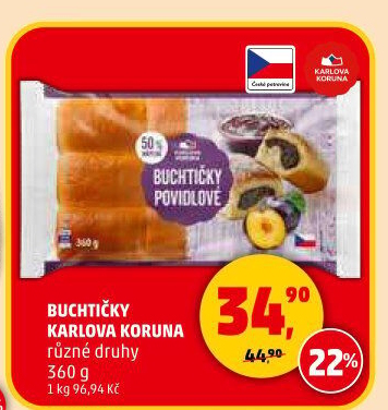 České buchtičky Karlova Koruna