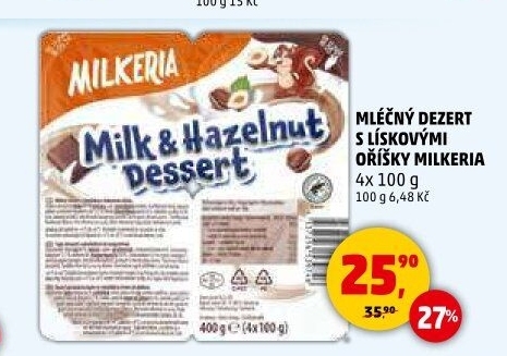 Dezert mléčný Milkeria