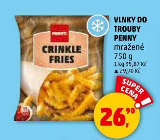 Hranolky vlnky mražené Penny