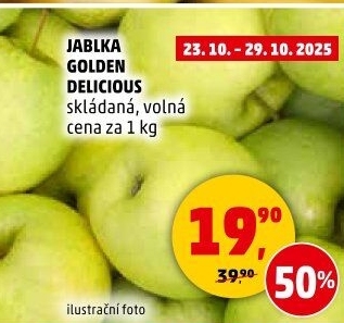 Jablka Golden Delicious