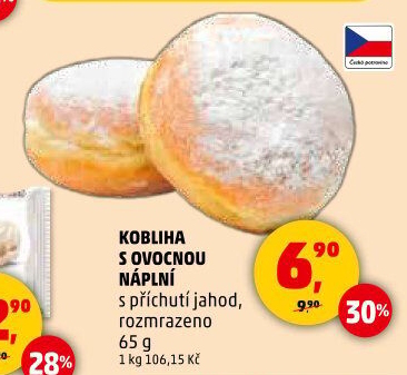 Kobliha s ovocnou náplní