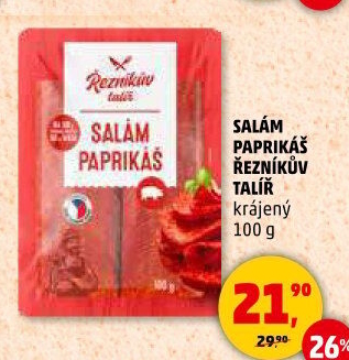 Salám Paprikáš Řezníkův talíř