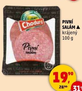 Salám pivní Beskydské uzeniny Chodura