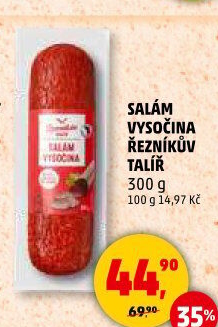 Salám Vysočina Řezníkův talíř