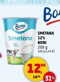 Smetana 12% Boni