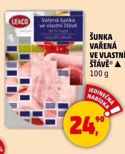 Šunka nejvyšší jakosti vařená ve vlastní šťávě Le &