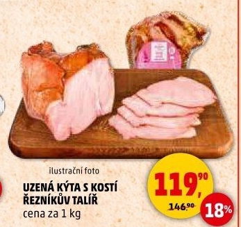 Uzená kýta s kostí Řezníkův talíř