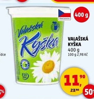 Valašská kyška Mlékárna Valašské Meziříčí