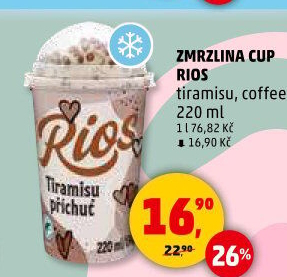 Zmrzlina v kelímku Rios