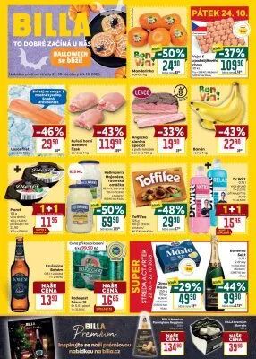 akční leták BILLA 22.10.2025-28.10.2025