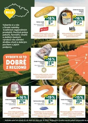 akční leták BILLA 22.10.2025-28.10.2025