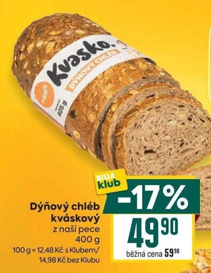 Dýňový chléb kváskový