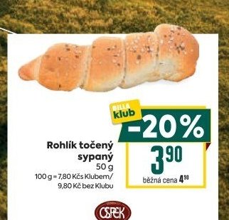Rohlík točený sypaný 50 g