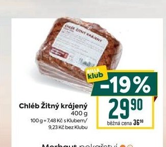 Chléb Žitný krájený 400 g