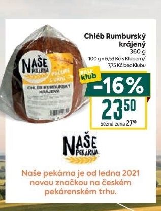 Chléb Rumburský Naše Pekárna