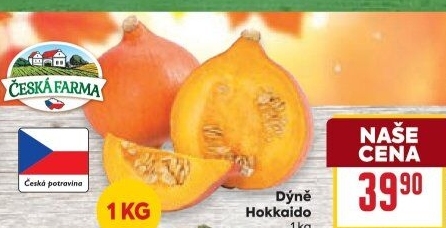 Dýně Hokkaidó Česká farma