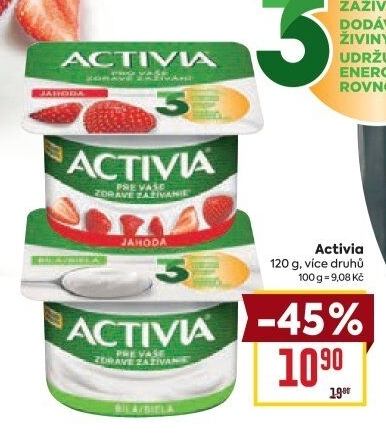 Jogurt ochucený Activia Danone