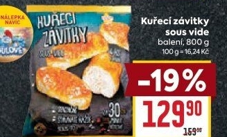 Kuřecí závitky Sous vide Vodňanské kuře