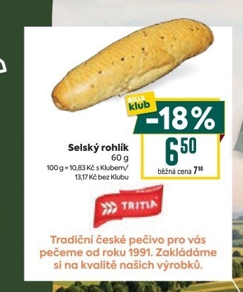 Selský rohlík Tritia
